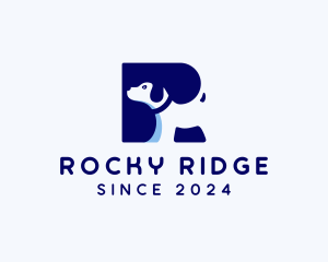 Dog Veterinary Letter R logo design