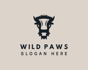 Wild Bull Animal logo design