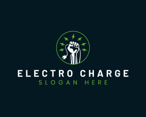 Power Electric Plug logo design