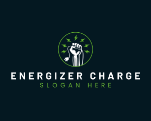 Power Electric Plug logo design