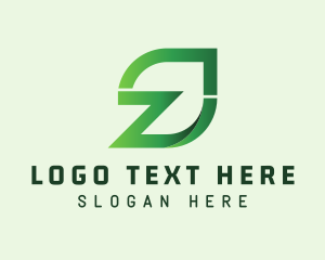 Organic Leaf Letter Z Logo