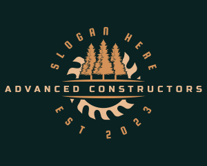 Timber Saw Woodwork logo design