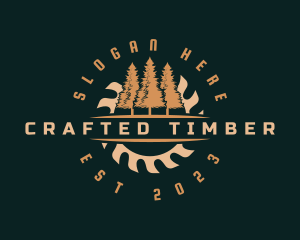 Timber Saw Woodwork logo design