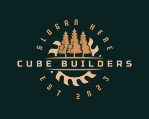 Timber Saw Woodwork logo design