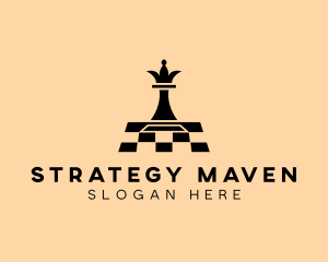 Chess Piece Board Game logo design