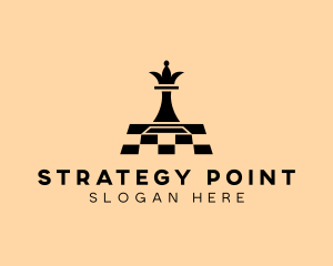 Chess Piece Board Game logo design