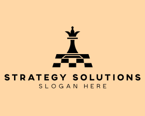 Chess Piece Board Game logo design