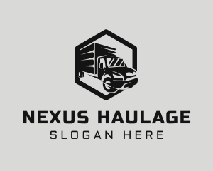 Hexagon Forwarding Truck logo design