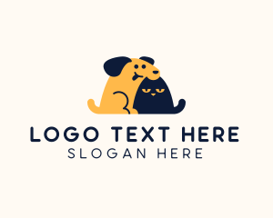 Pet Dog Cat Grooming logo