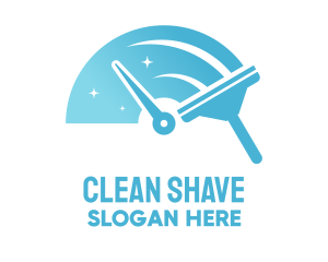 Speed Cleaning Squeegee logo design