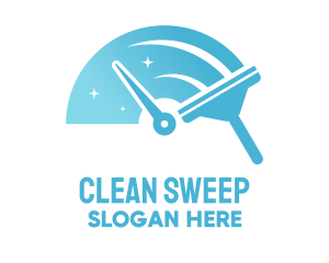 Speed Cleaning Squeegee logo design