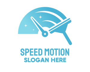 Speed Cleaning Squeegee logo design