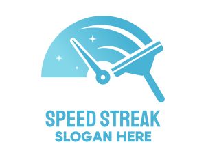 Speed Cleaning Squeegee logo design