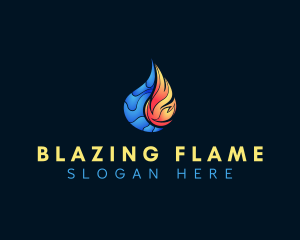 Water Fire Element logo design