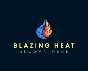 Water Fire Element logo design