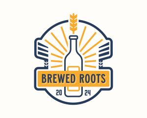 Liquor Brewery Bar logo