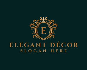 Luxury Elegant Crown logo design