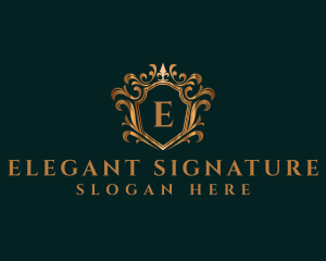 Luxury Elegant Crown logo design