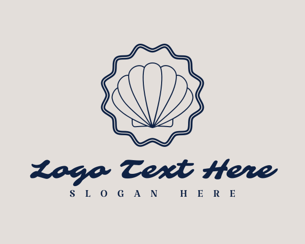 Clam Shell logo example 1