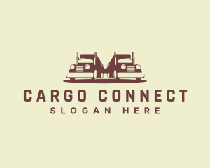 Logistics Cargo Trucks logo design