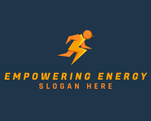 Fast Lighning Bolt Energy logo design