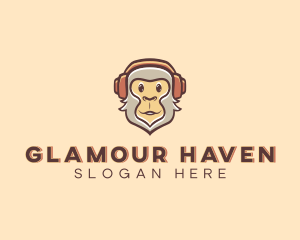 Headphones DJ Monkey Logo