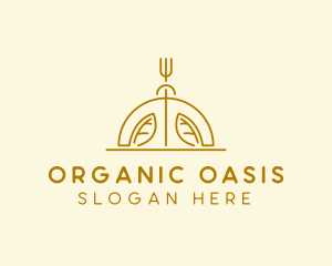 Organic Vegetarian Restaurant  logo design