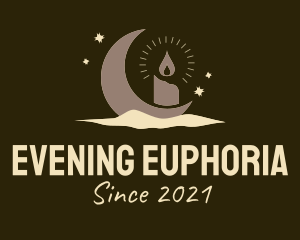 Evening Moon Candle logo design