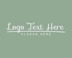 Cute Cursive Business logo