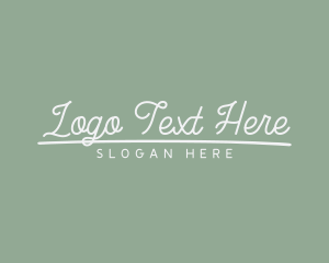 Cute Cursive Business logo