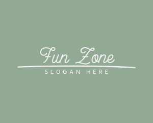 Cute Cursive Business logo design