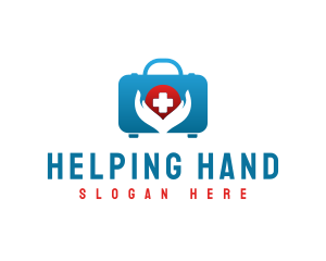 Emergency Kit Hand Cross logo design