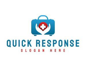 Emergency Kit Hand Cross logo