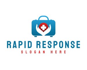 Emergency Kit Hand Cross logo