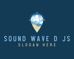 Travel Island Resort logo design