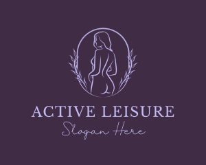 Woman Nude Body logo design