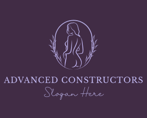 Woman Nude Body logo design