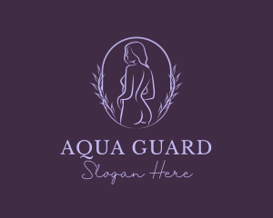 Woman Nude Body logo design