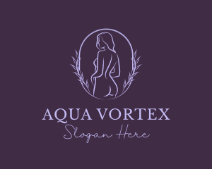 Woman Nude Body logo design