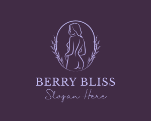 Woman Nude Body logo design