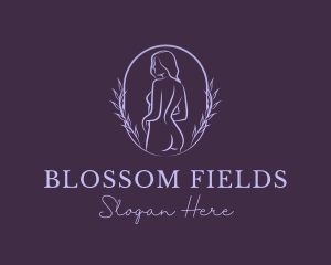 Woman Nude Body logo design