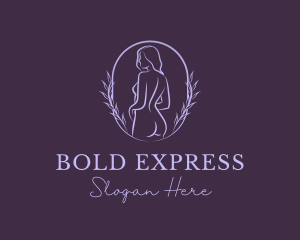 Woman Nude Body logo design