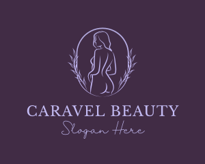 Woman Nude Body logo design