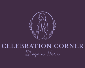 Woman Nude Body logo design