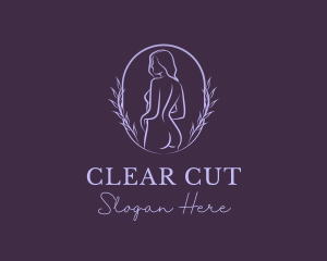 Woman Nude Body logo design