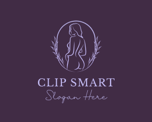 Woman Nude Body logo design