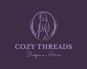 Woman Nude Body logo design