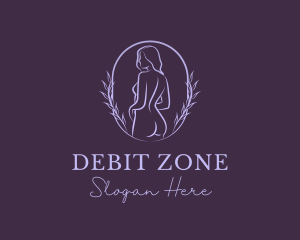 Woman Nude Body logo design