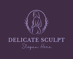 Woman Nude Body logo design