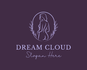 Woman Nude Body logo design